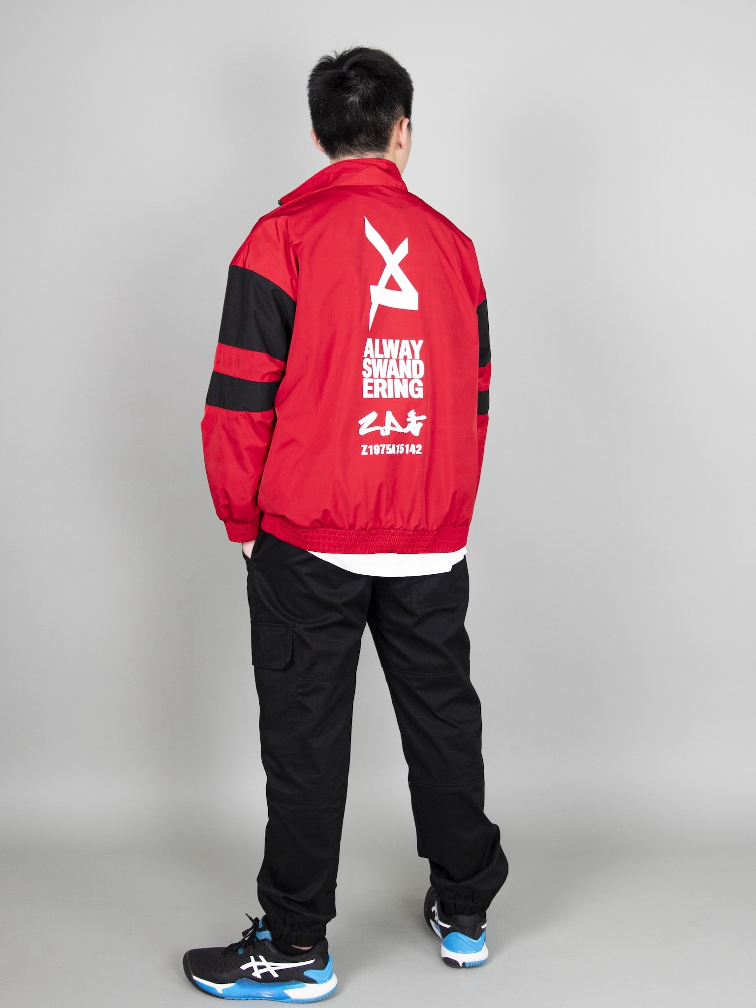 Áo khoác gió đỏ tay phối đen chữ Always_thumbnail_9