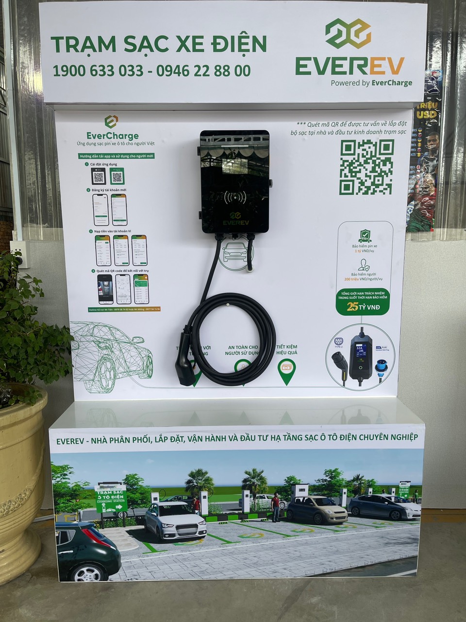 Bộ Sạc EverEV 22kW Smart