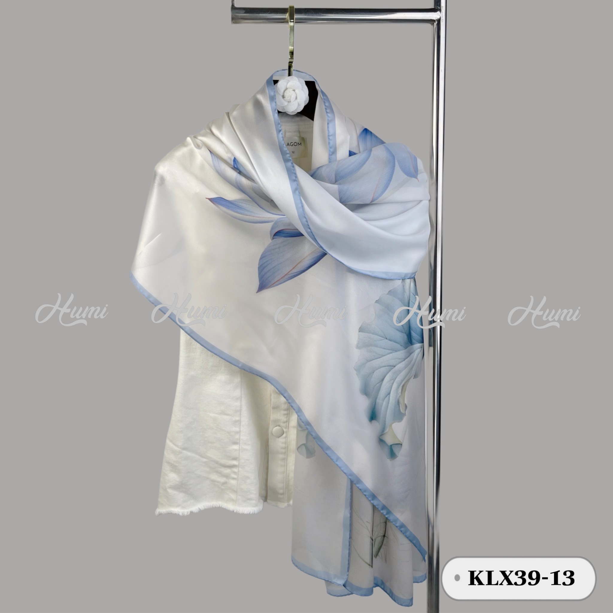 KHĂN LỤA TƠ TẰM 3D (KLX39-13)