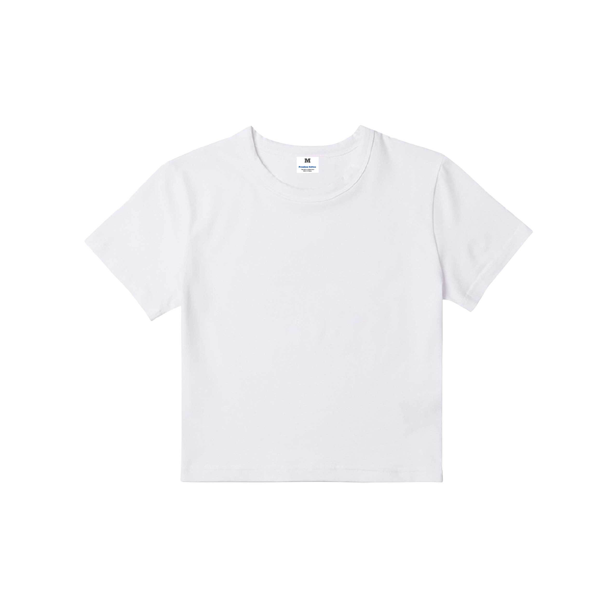 Áo croptop trơn nữ CRT01 PTG vải cotton cổ tròn in basic_thumbnail_10