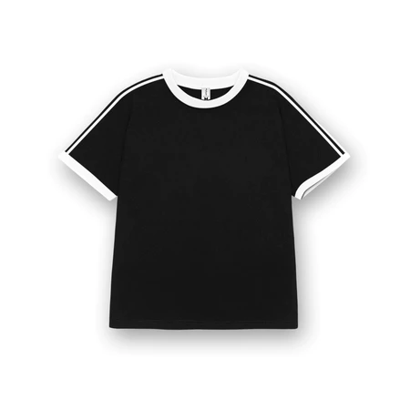 Áo baby tee phối trơn ABPVT01 PTG cotton cổ tròn in basic_thumbnail_0