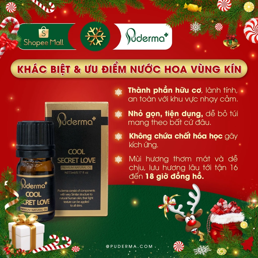 Nước hoa vùng kín Puderma Cool Secret Love Hàn Quốc chính hãng thơm lâu sử dụng an toàn cho cô bé 5ml_thumbnail_2