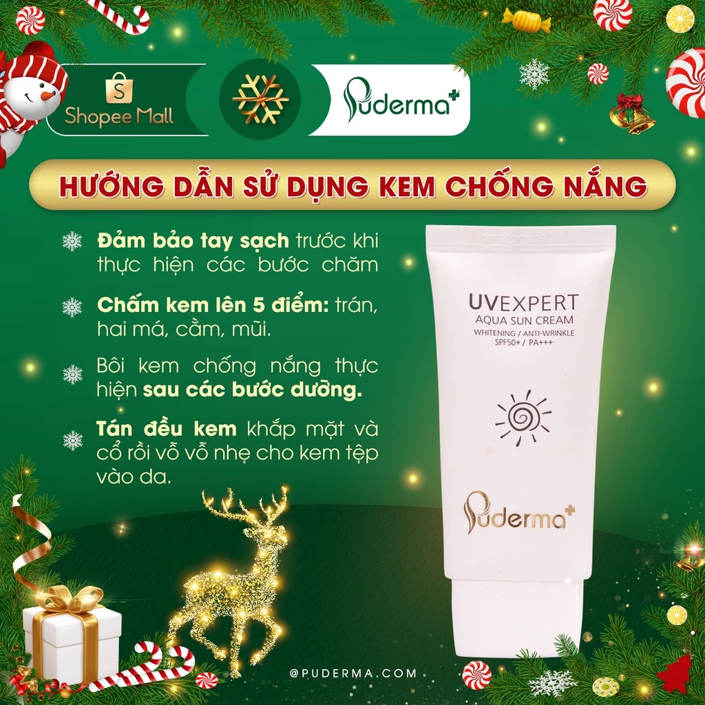 Kem chống nắng Hàn Quốc Puderma SPF50 dưỡng ẩm trắng da 60ml_thumbnail_4
