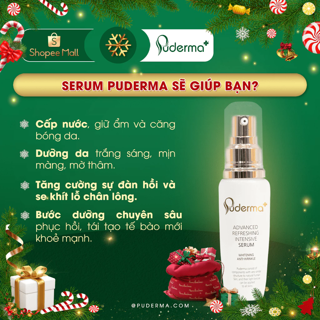 Tinh chất dưỡng da Puderma Advanced Refreshing Intensive Serum dưỡng trắng trẻ hóa da hiệu quả 60ml_thumbnail_3