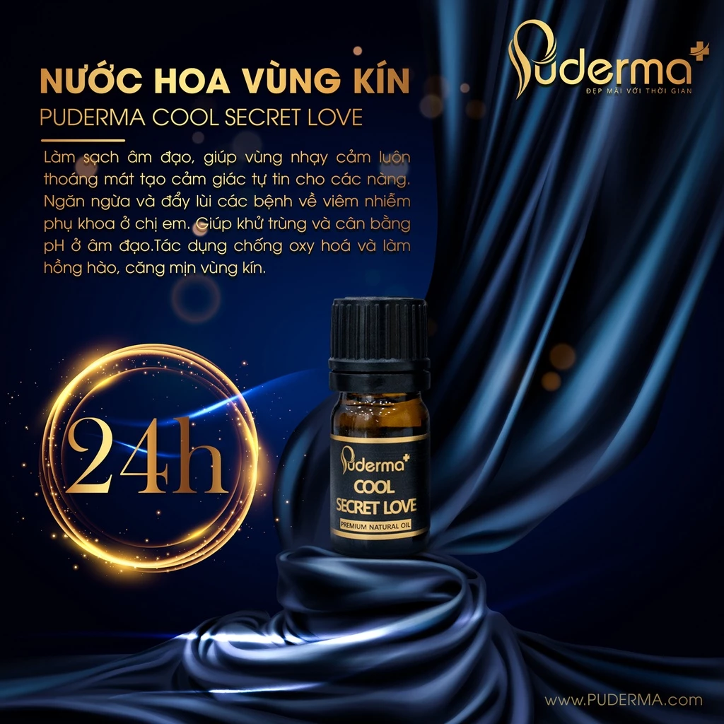 Nước hoa vùng kín Puderma Cool Secret Love Hàn Quốc chính hãng thơm lâu sử dụng an toàn cho cô bé 5ml_thumbnail_1