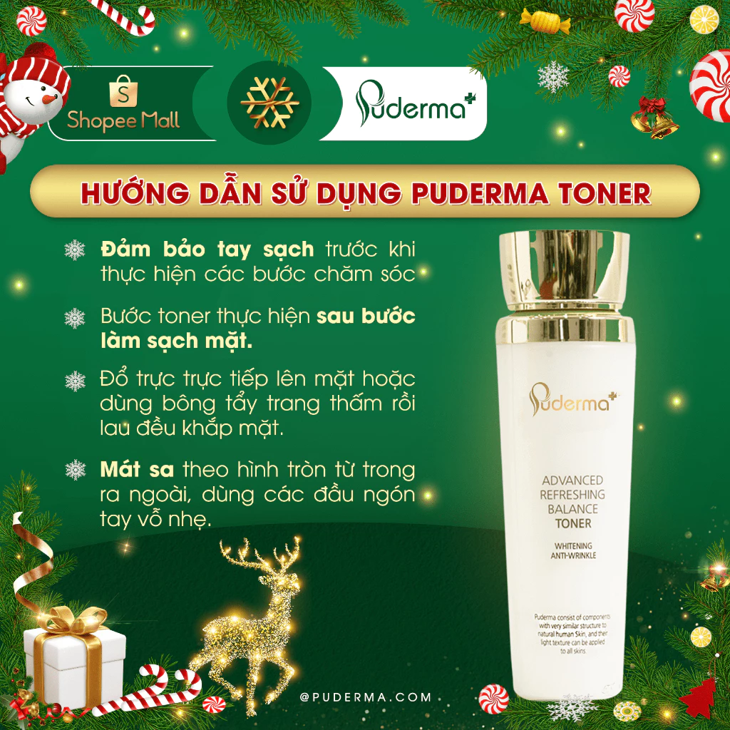 Nước hoa hồng Puderma Advanced Refreshing Balance Toner 130ml_thumbnail_4
