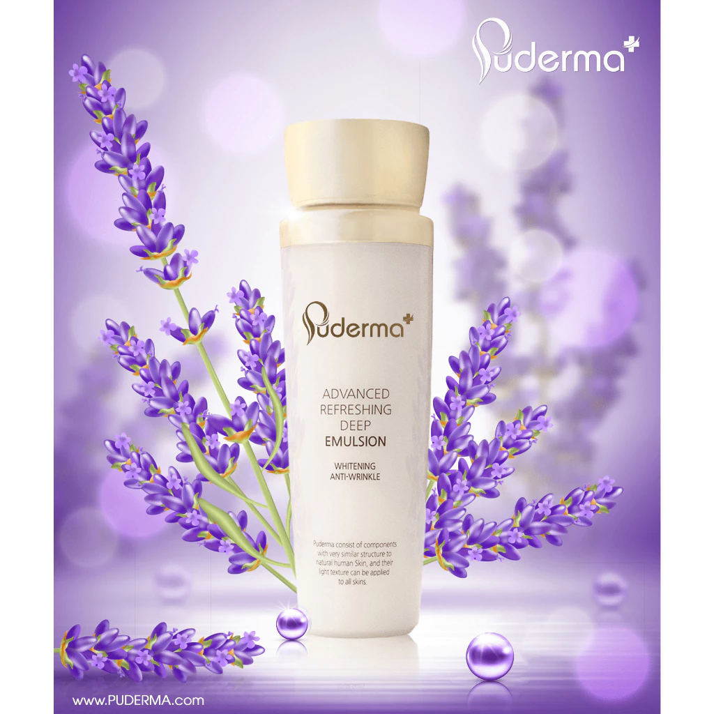 Sữa dưỡng Puderma Advanced Refreshing Deep Emulsion cung cấp độ ẩm và dưỡng chất 130ml