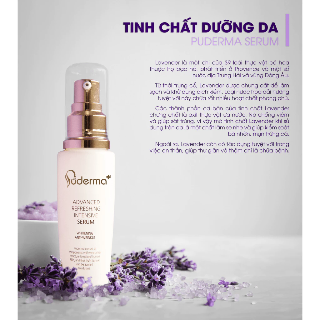 Tinh chất dưỡng da Puderma Advanced Refreshing Intensive Serum dưỡng trắng trẻ hóa da hiệu quả 60ml_thumbnail_1