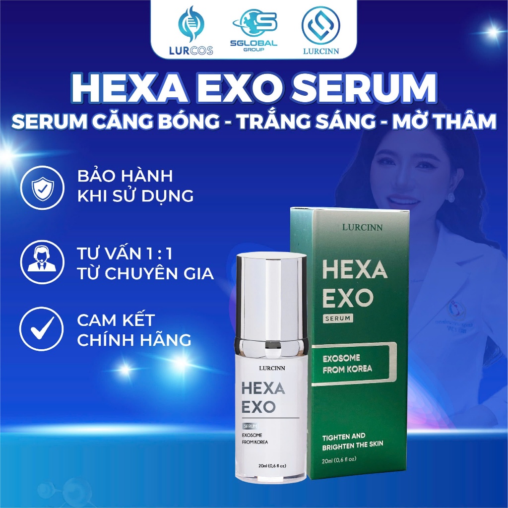 Hexa Exo Serum Lurcinn Săn Chắc Căng Bóng Trắng Sáng 20ml