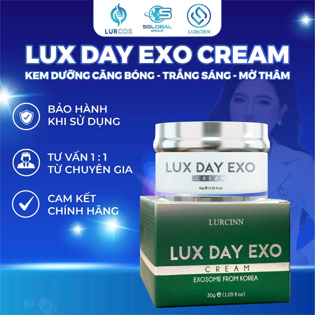 Lux Day Exo Cream Lurcinn Kem Dưỡng Săn Chắc Căng Bóng Trắng Sáng 30g