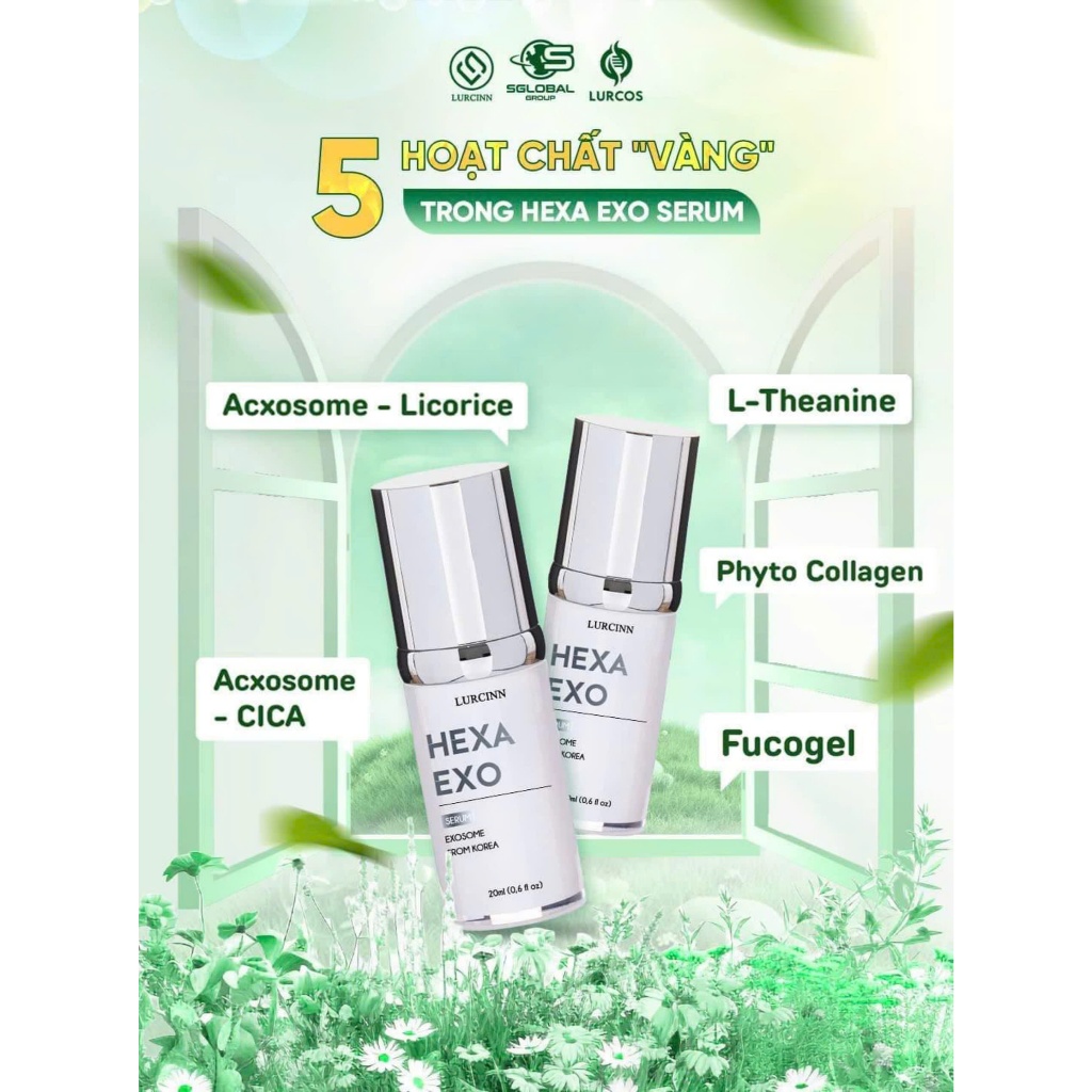 Hexa Exo Serum Lurcinn Săn Chắc Căng Bóng Trắng Sáng 20ml