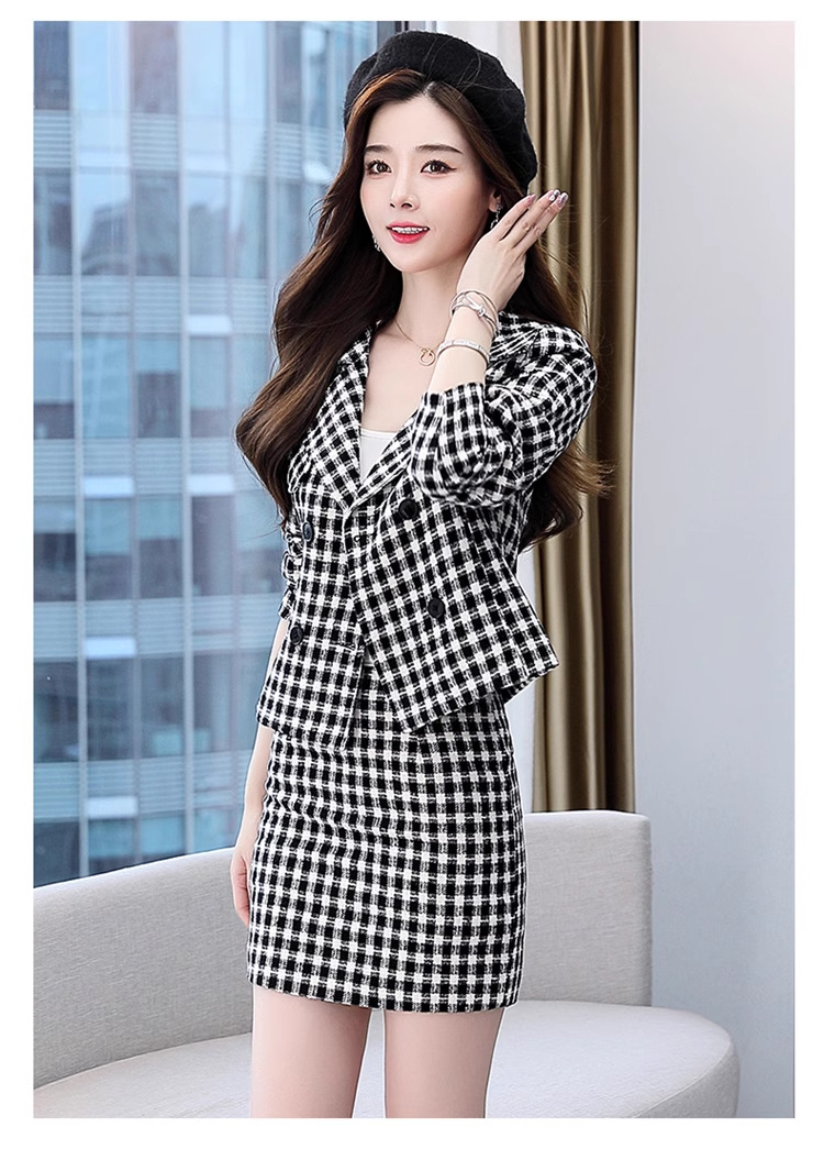 15542-Set áo  vest tay dài kèm chân   váy  hoạ tiết  kẻ caro ( tweet kẻ)_thumbnail_2
