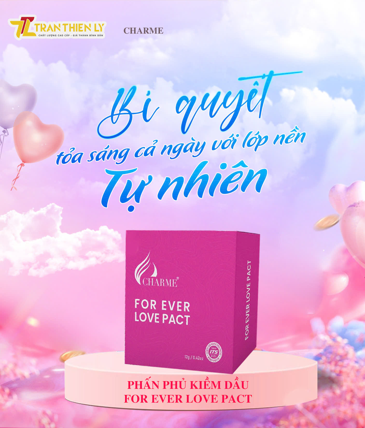 (WEB69)Phấn phủ kiềm dầu FOR EVER LOVE PACT