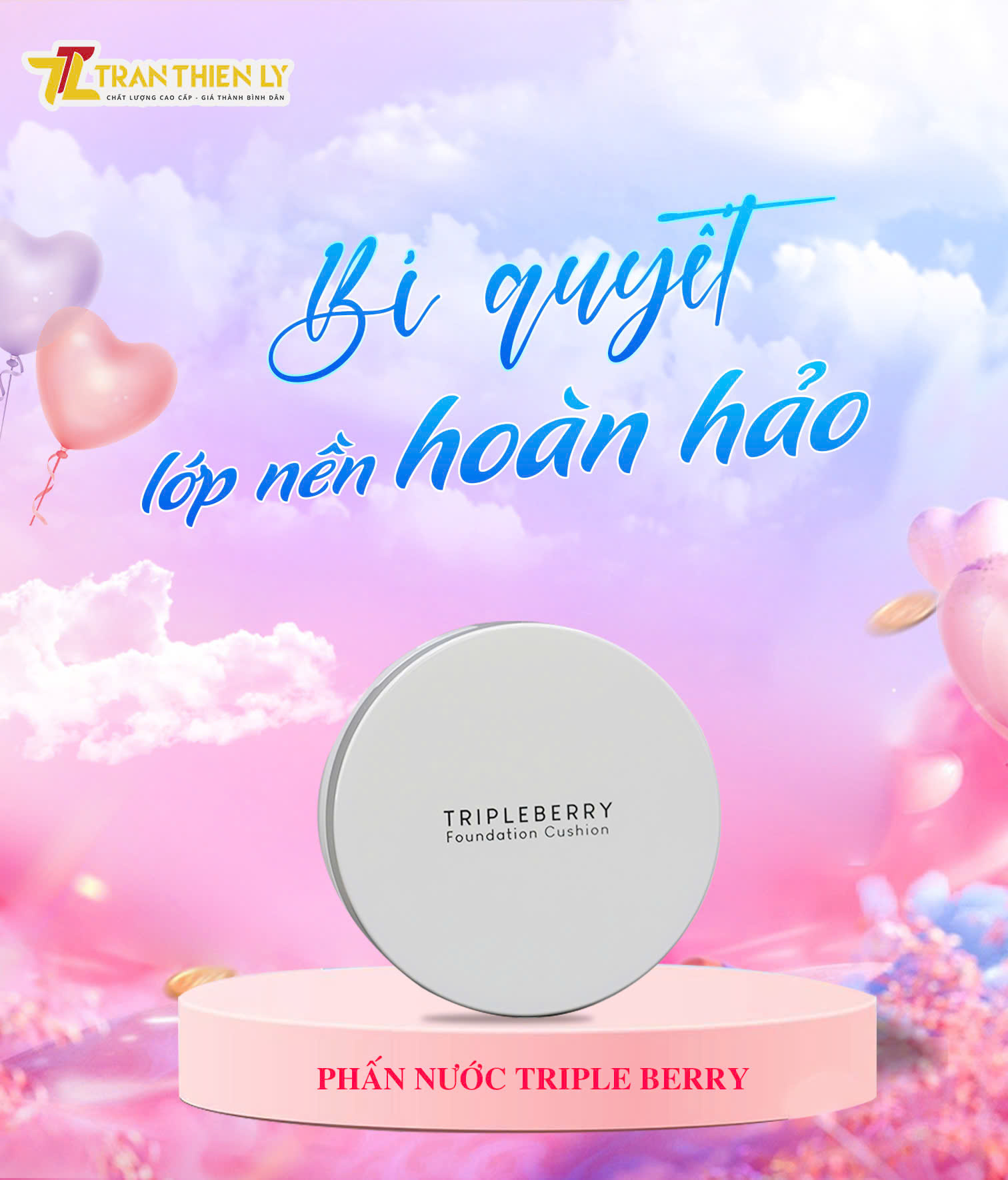 (WEB68) Phấn nước Triple Berry (cushion)