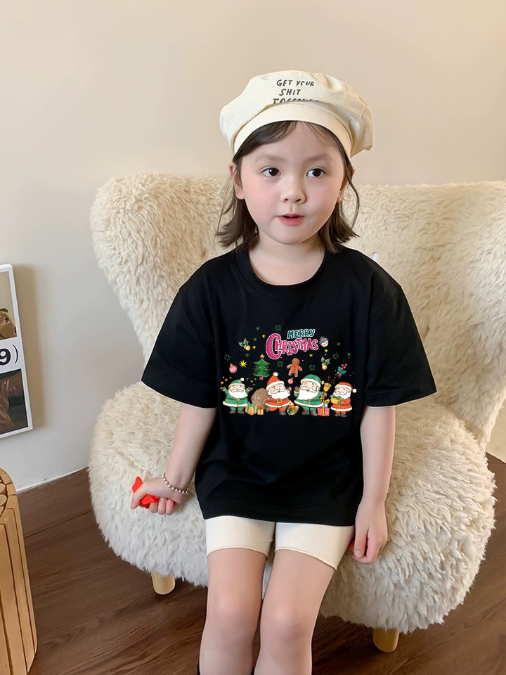 Áo thun bé gái giáng sinh noel from rộng chất vải cotton thoáng mát AED1711 Miucho Kid in graphic_thumbnail_2