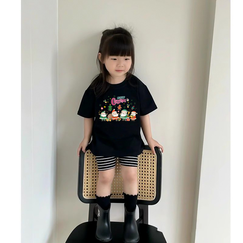 Áo thun bé gái giáng sinh noel from rộng chất vải cotton thoáng mát AED1711 Miucho Kid in graphic_thumbnail_6