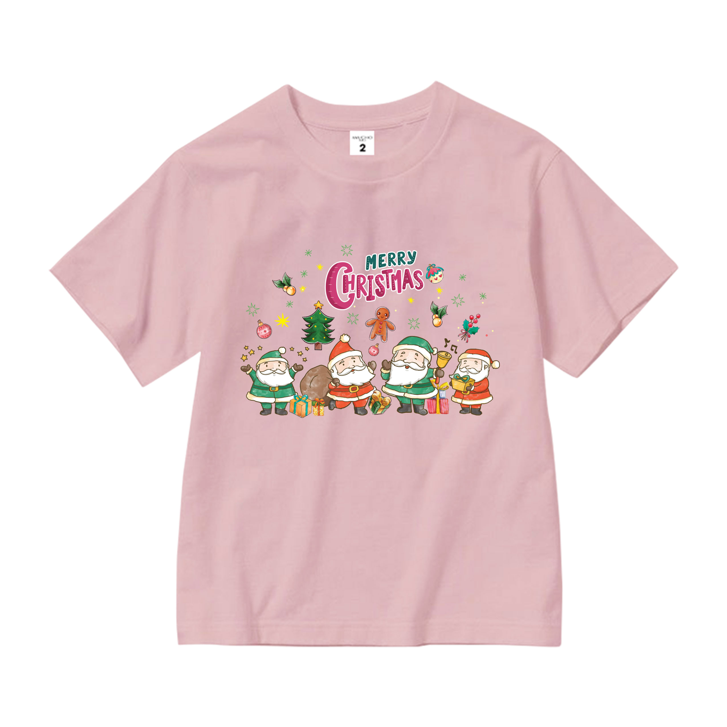 Áo thun bé gái giáng sinh noel from rộng chất vải cotton thoáng mát AED1711 Miucho Kid in graphic_thumbnail_0