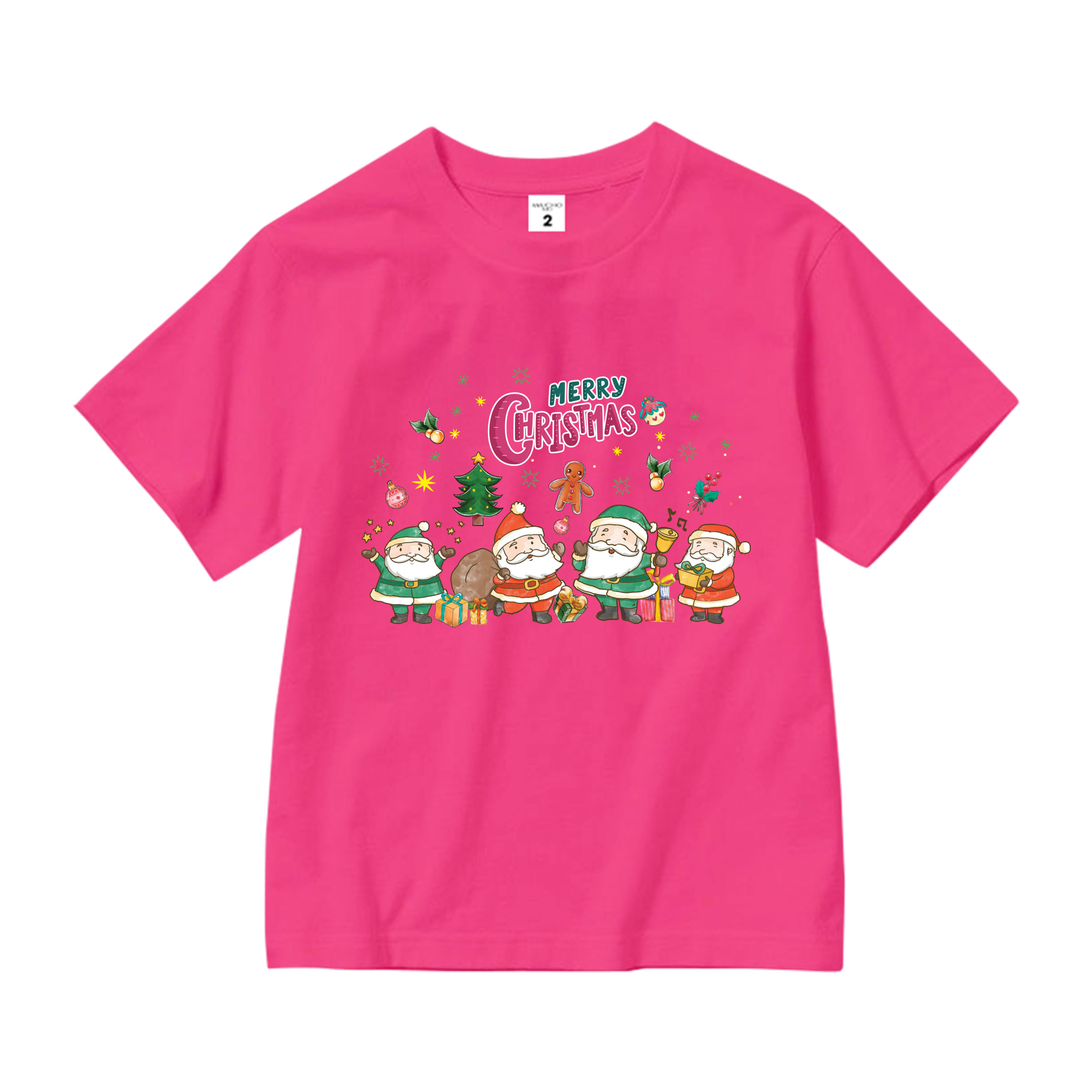 Áo thun bé gái giáng sinh noel from rộng chất vải cotton thoáng mát AED1711 Miucho Kid in graphic_thumbnail_13