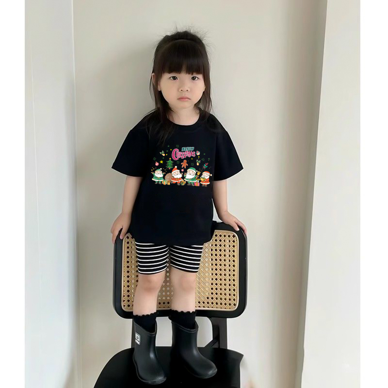 Áo thun bé gái giáng sinh noel from rộng chất vải cotton thoáng mát AED1711 Miucho Kid in graphic_thumbnail_4