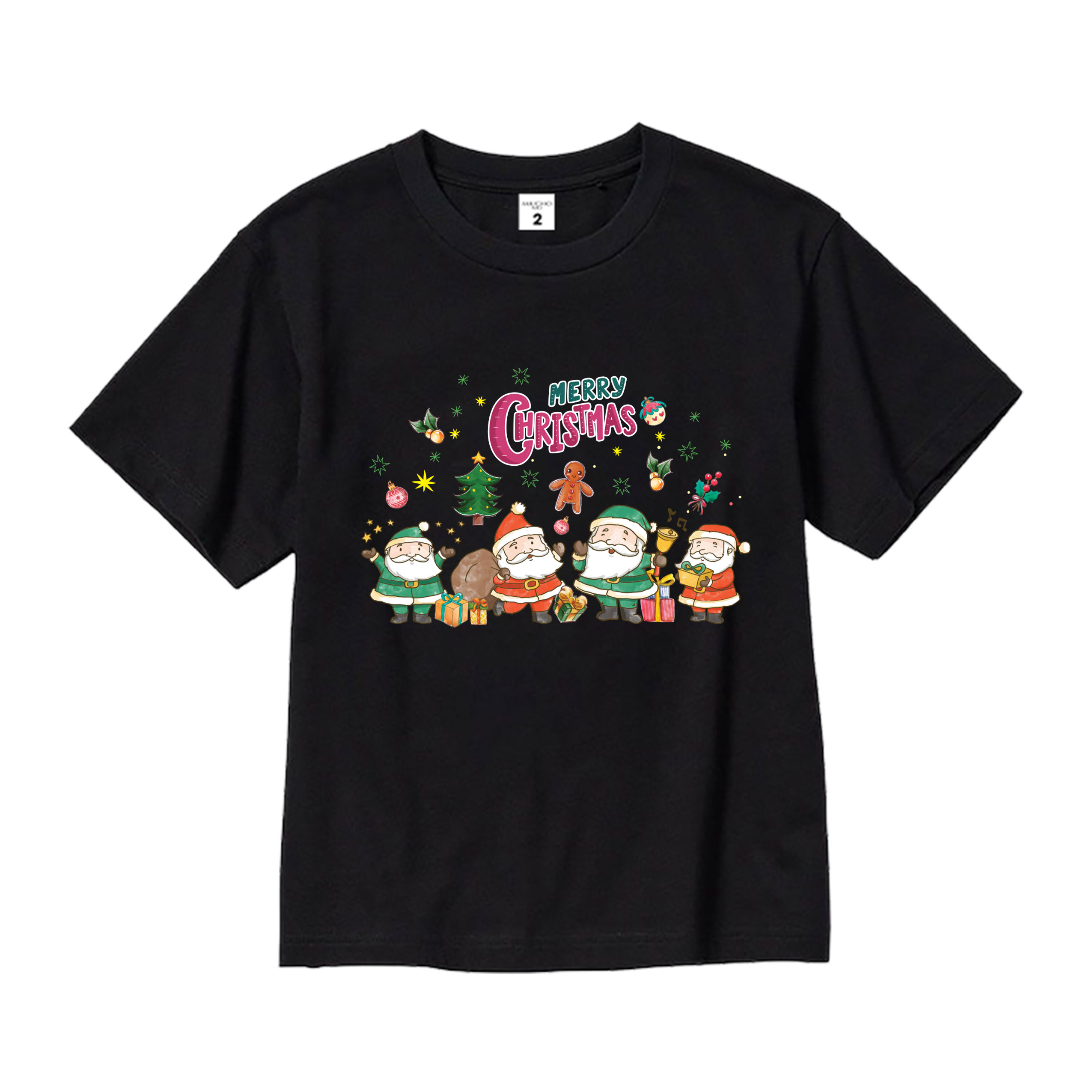 Áo thun bé gái giáng sinh noel from rộng chất vải cotton thoáng mát AED1711 Miucho Kid in graphic_thumbnail_16