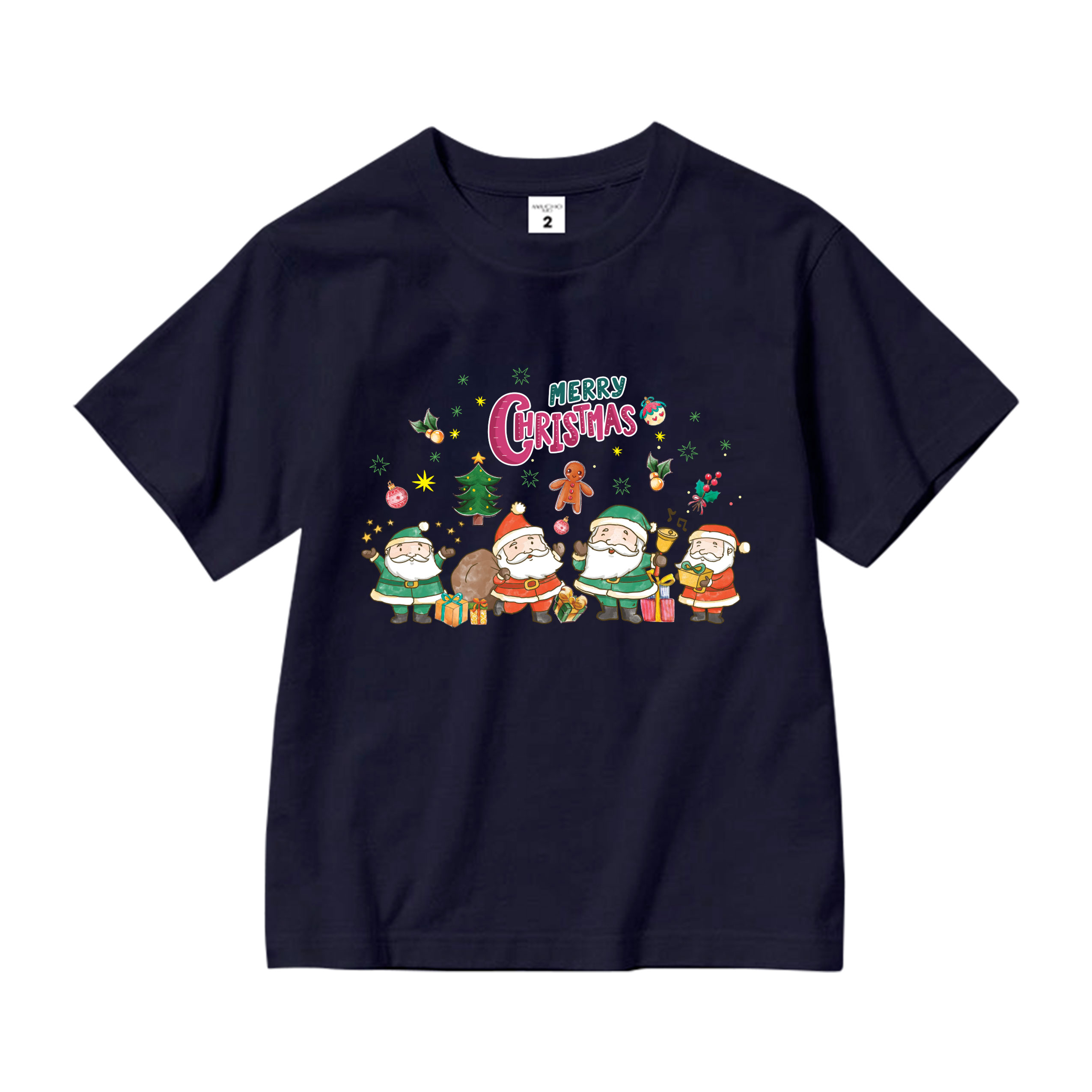 Áo thun bé gái giáng sinh noel from rộng chất vải cotton thoáng mát AED1711 Miucho Kid in graphic_thumbnail_14