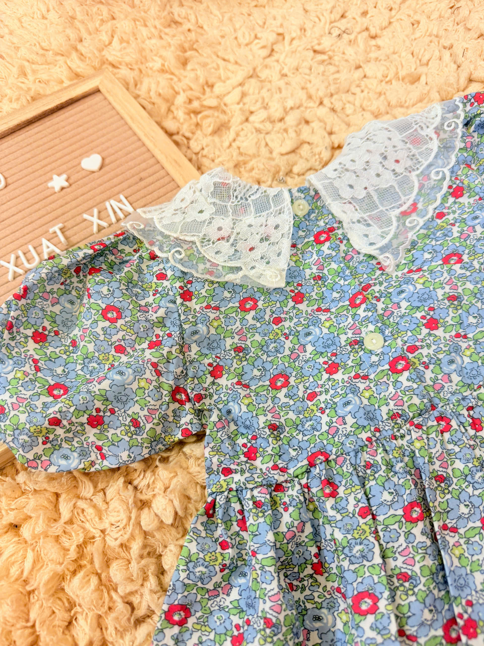 D2 165K ĐẦM HOA PHỐI REN