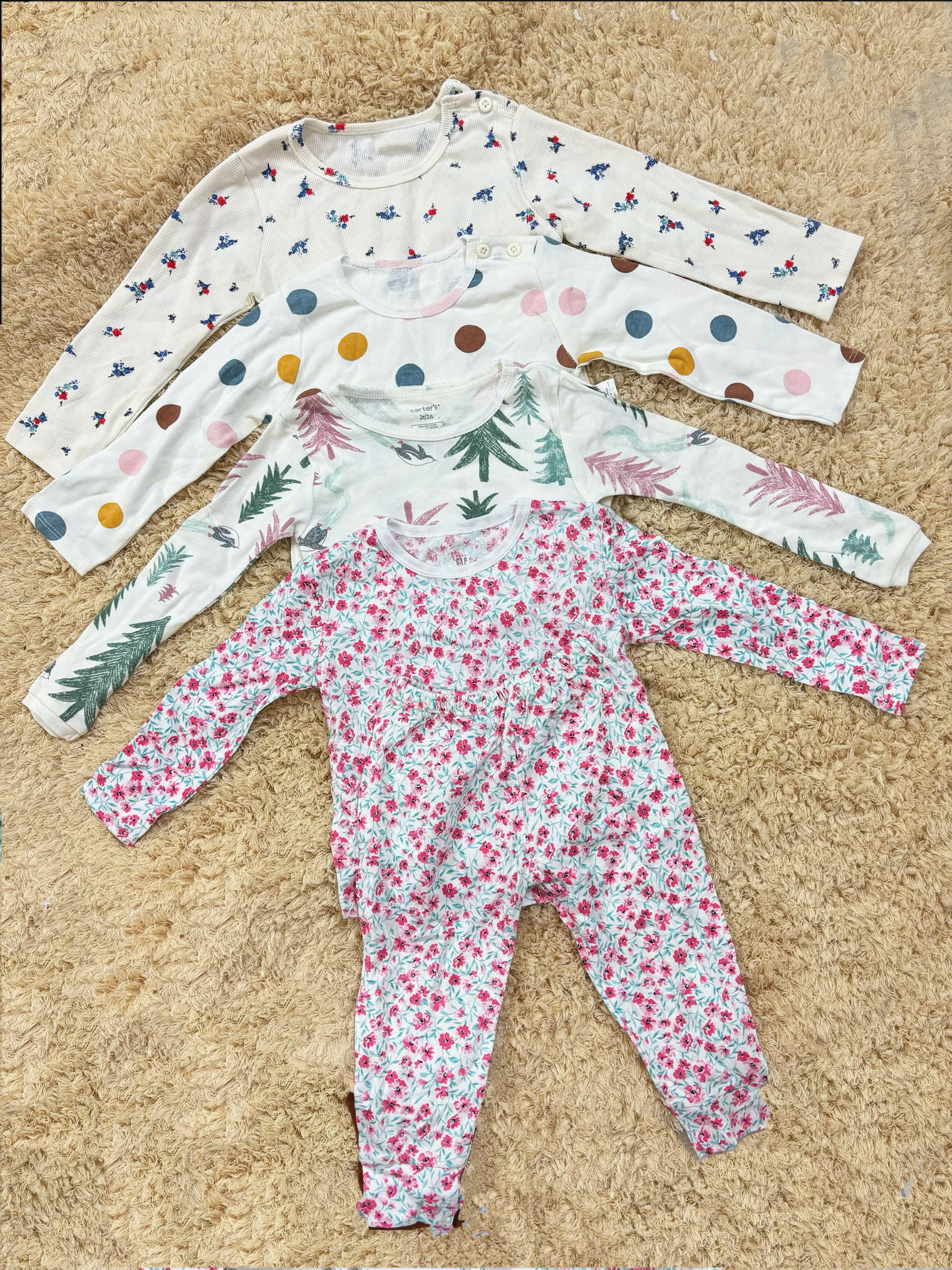 S12 75K SET BỘ THUN DÀI XUẤT HÀN BÉ GÁI