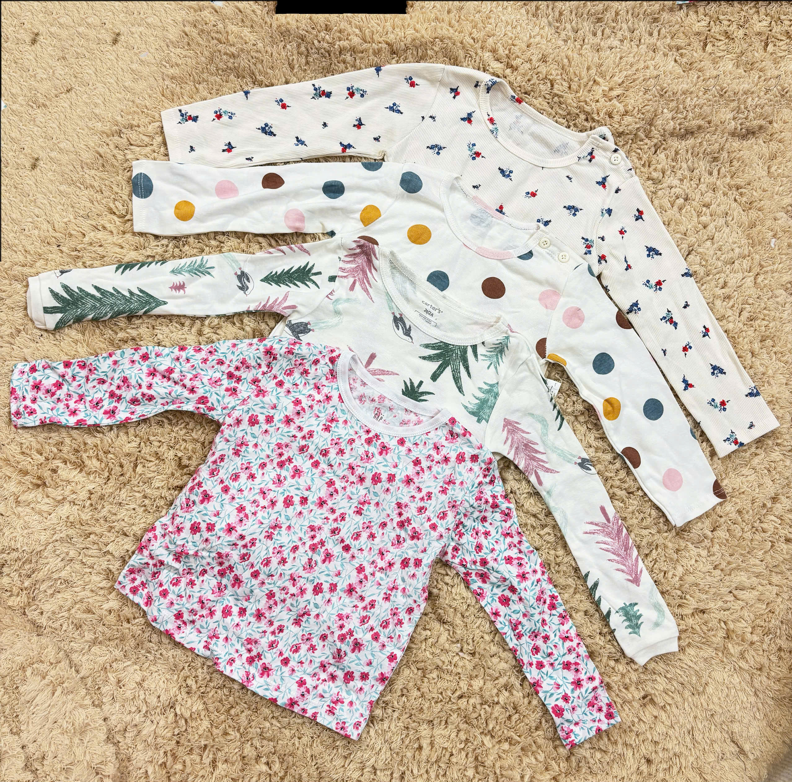 S12 75K SET BỘ THUN DÀI XUẤT HÀN BÉ GÁI