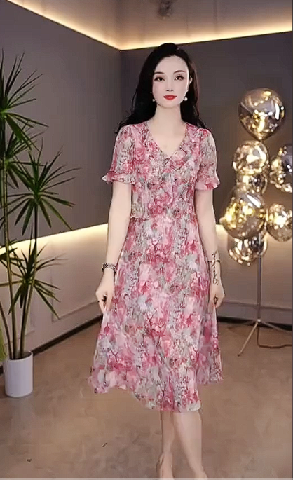 15327-Đầm xoè A voan hoa 3D (voan, lót)_thumbnail_0