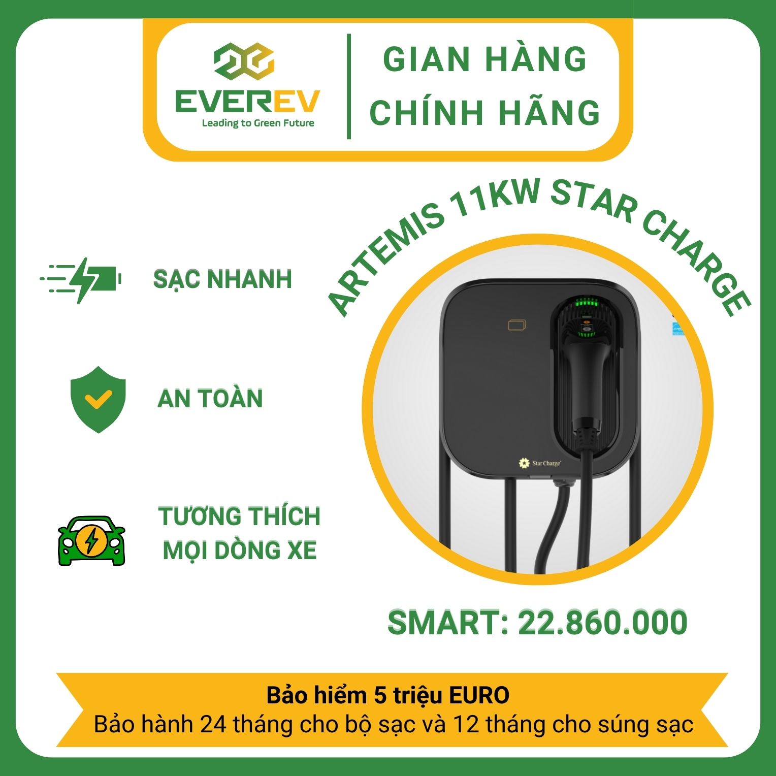 Sạc điện Artemis 11 kW/16A Star Charge miễn phí lắp đặt_thumbnail_7