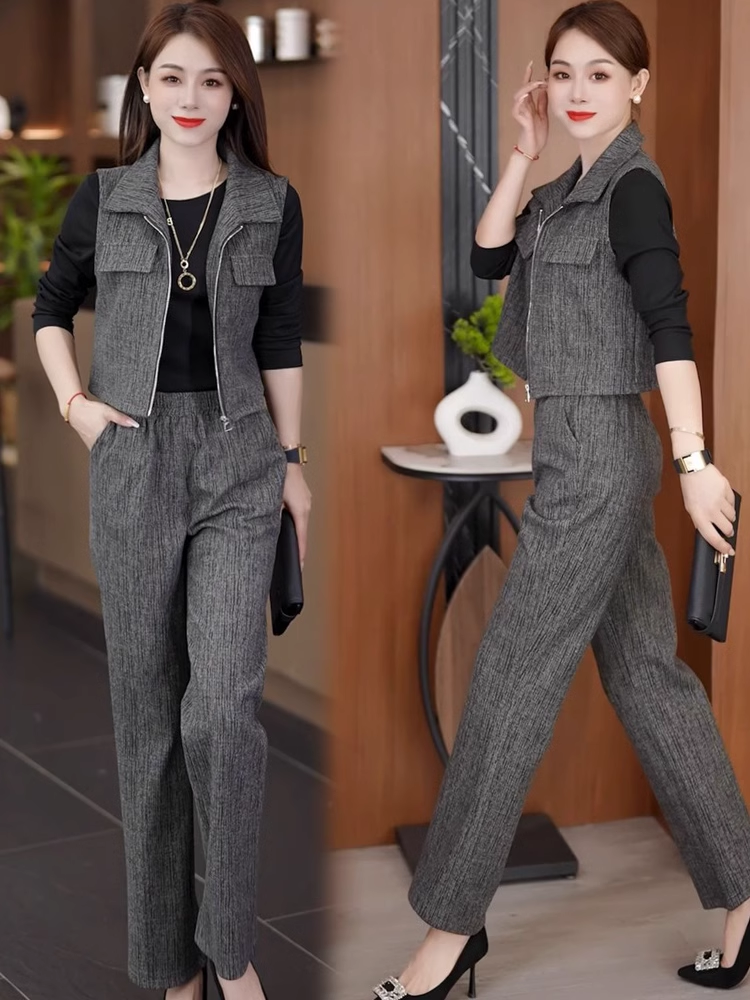 15836-Set bộ quần dài kèm khoác sát nách xám ghi ( dạ nhung)_thumbnail_1