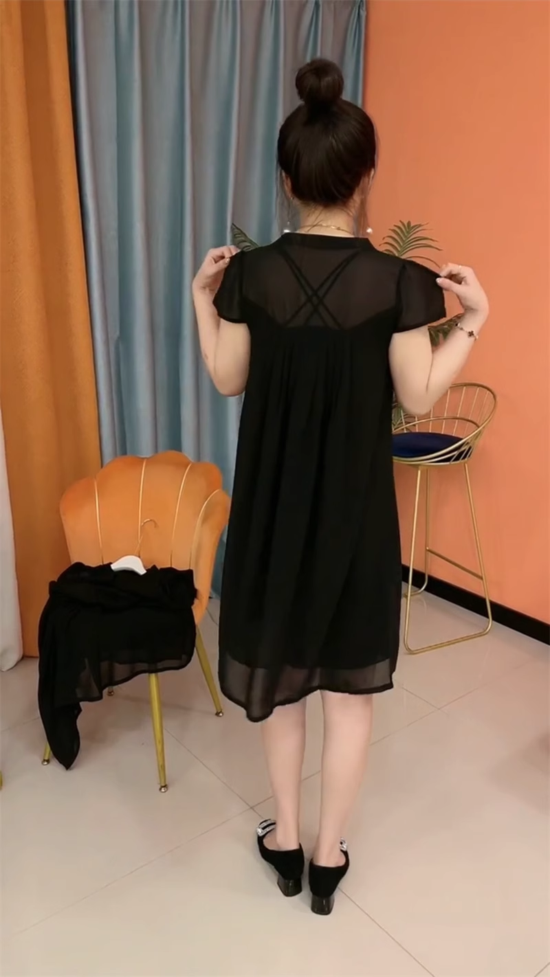 15901-Đầm voan đen fom rộng cổ cut out cách điệu ( voan, lót)_thumbnail_2