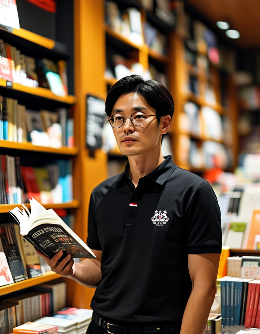 Áo polo nam form vừa 1868 Miucho Iconic vải cá sấu đứng form thoáng mát in artwork_thumbnail_7