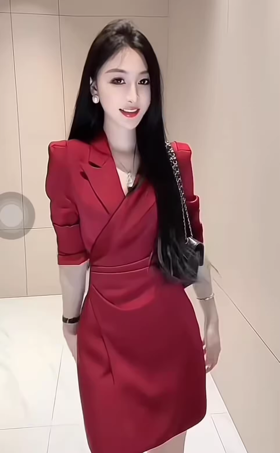 15893-Đầm tiệc đỏ cổ vest đắp chéo tay lở (chéo nhật)_thumbnail_2