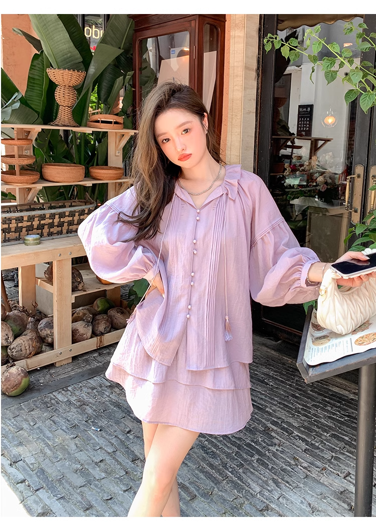 15646-Set  áo dài tay kèm chân  váy tím nhạt ( lụa vân mây)_thumbnail_2