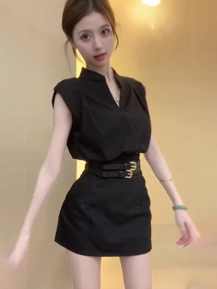 15184-Đầm suông đen tay con kèm nịt ( lụa mịn)_thumbnail_0