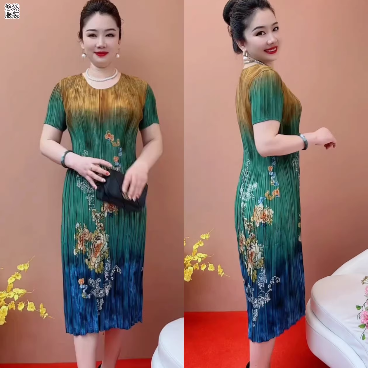 16024-Đầm suông in hoạ tiết 3D dập ly cách điệu (lụa dậply0_thumbnail_0