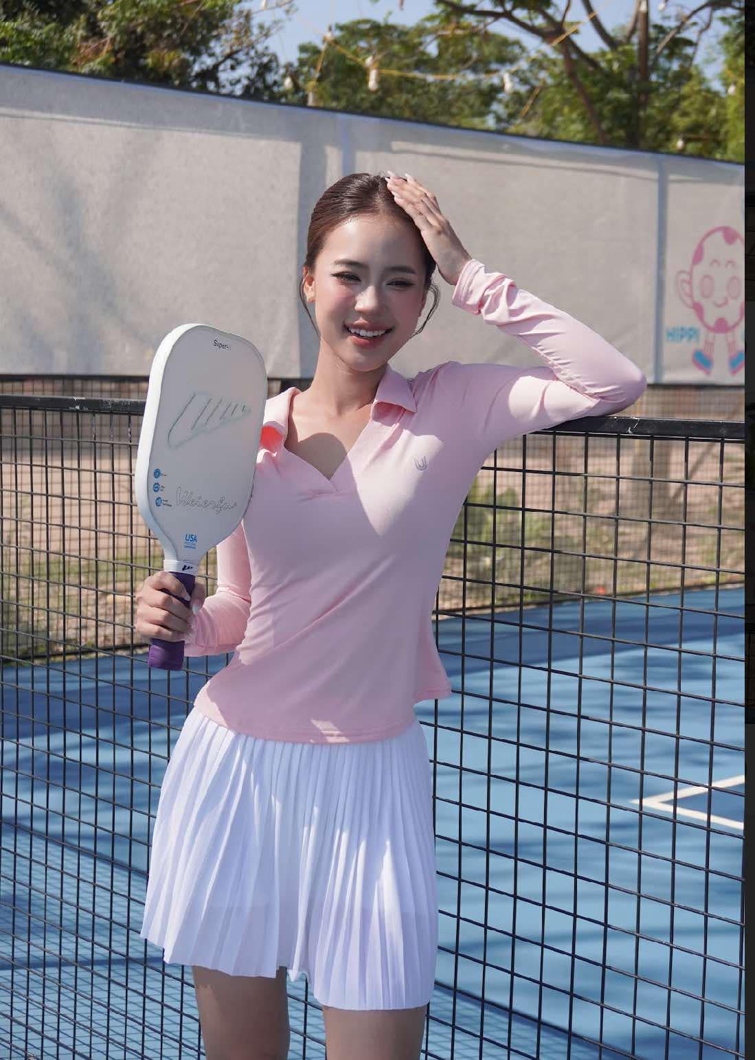 Áo Kylie hồng pastel mix chân váy Meli trắng_thumbnail_0