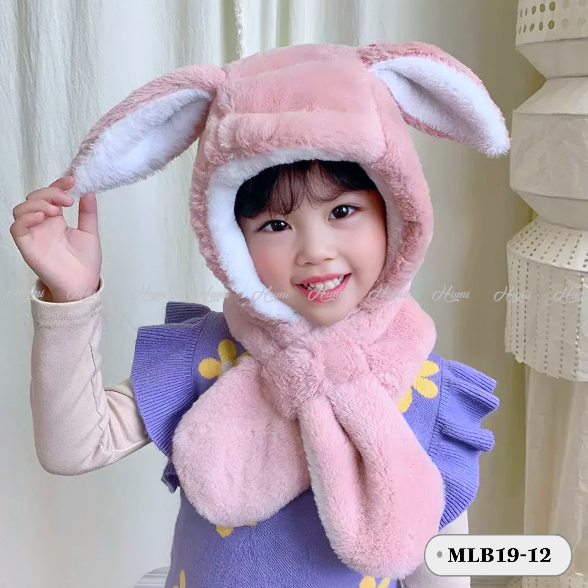 MŨ LÔNG GIỮ ẤM CHO BÉ (MLB19-12)