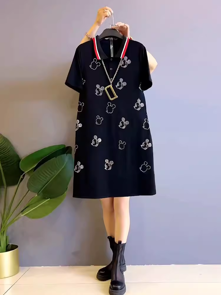 16046-Đầm suông polo in chuột mickey ( thun cá sấu)_thumbnail_1