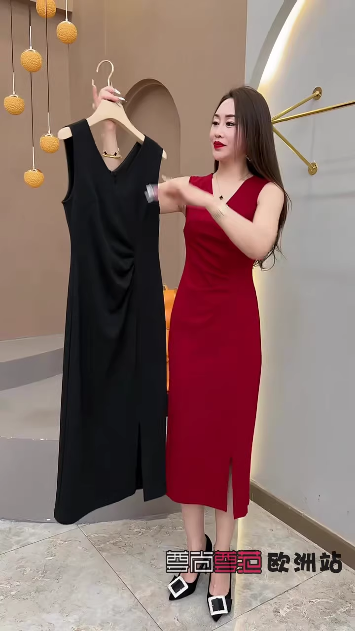 15801-Đầm body sát nách eo  nhún cách điệu (poly 2  da)_thumbnail_1