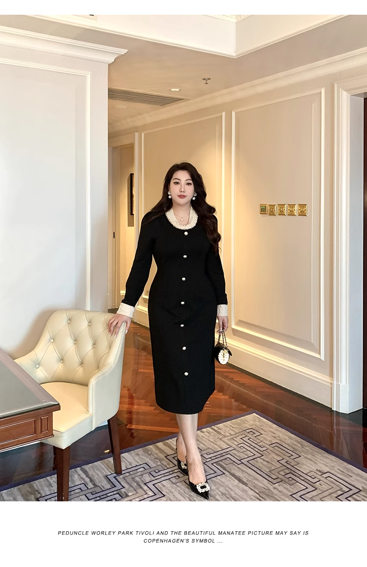 15799-Đầm body  suông đen tay dài kết ngọc trai ( thun poly)_thumbnail_0