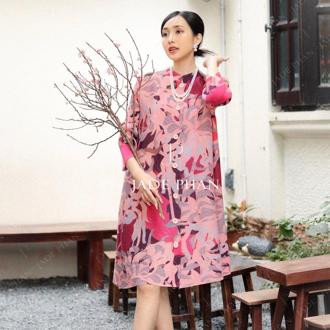 Váy Sillas dập ly cao cấp JADEPHAN thanh lịch