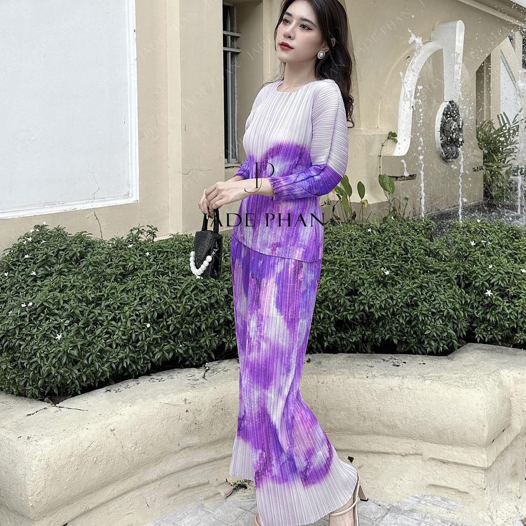 Set quần áo Marena dập ly cao cấp JADEPHAN freesize