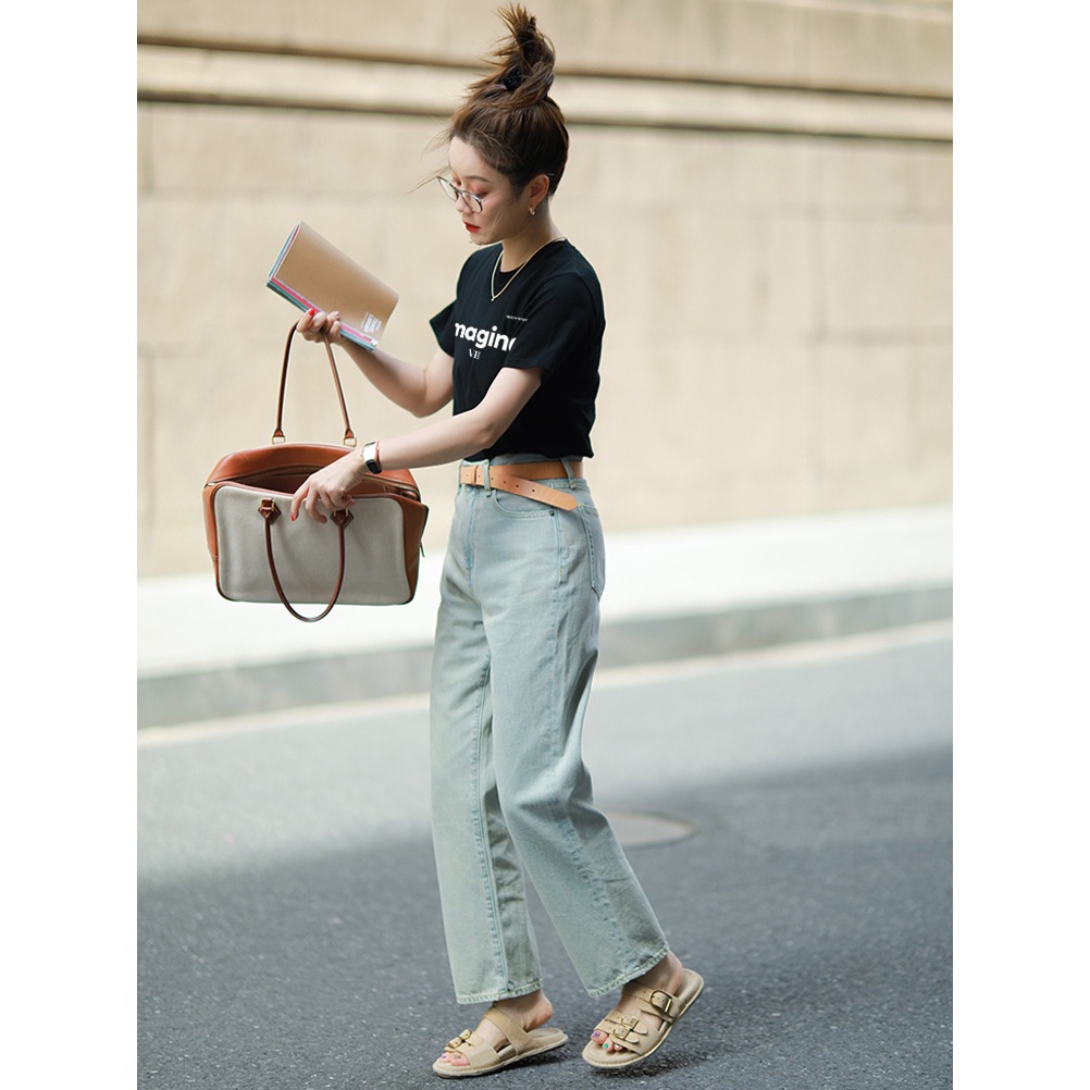 Áo thun nữ form vừa lịch sự dễ phối đồ regular ARD973 Miucho Chic in mix_thumbnail_6