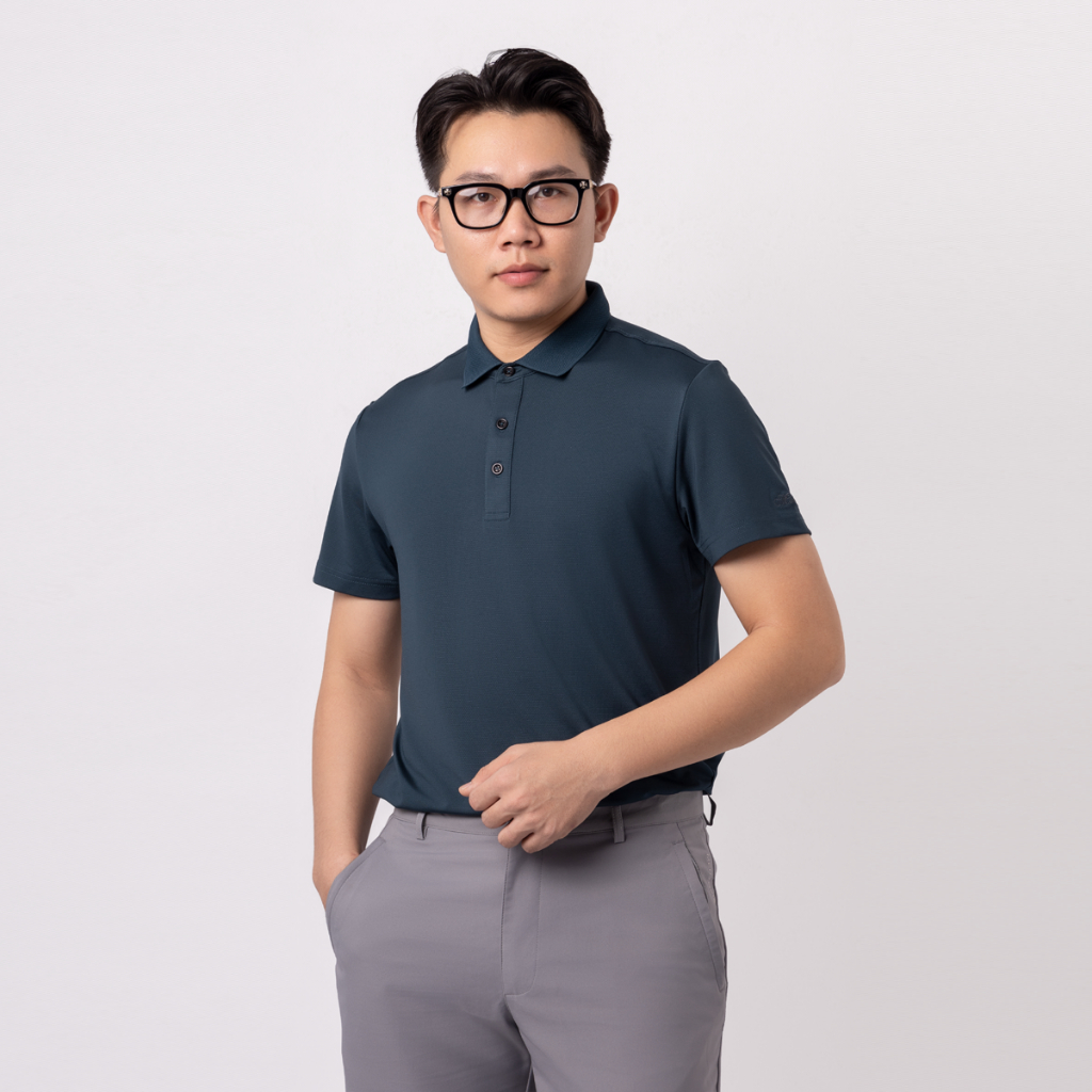 Áo Polo nam thể thao Coolmax Pro - Cổ dệt Jacquard MPS204R_thumbnail_3