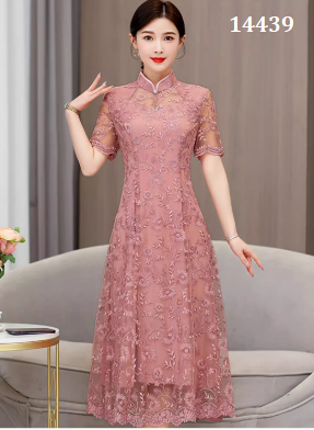 14439-Đầm ren hồng cổ tàu cách điệu (ren,lót)_thumbnail_2