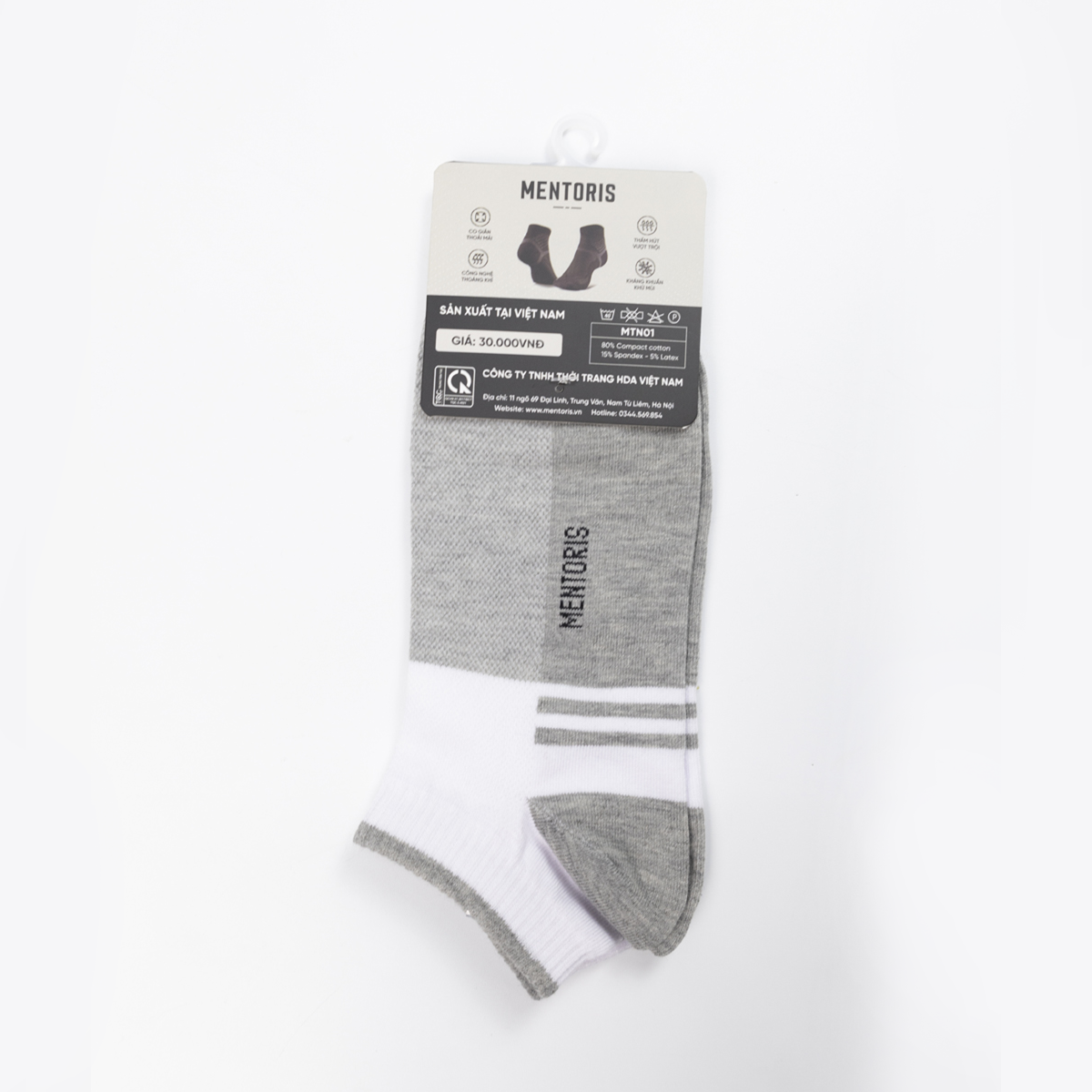 Tất nam cổ ngắn Mentoris Cotton RSP01_thumbnail_4