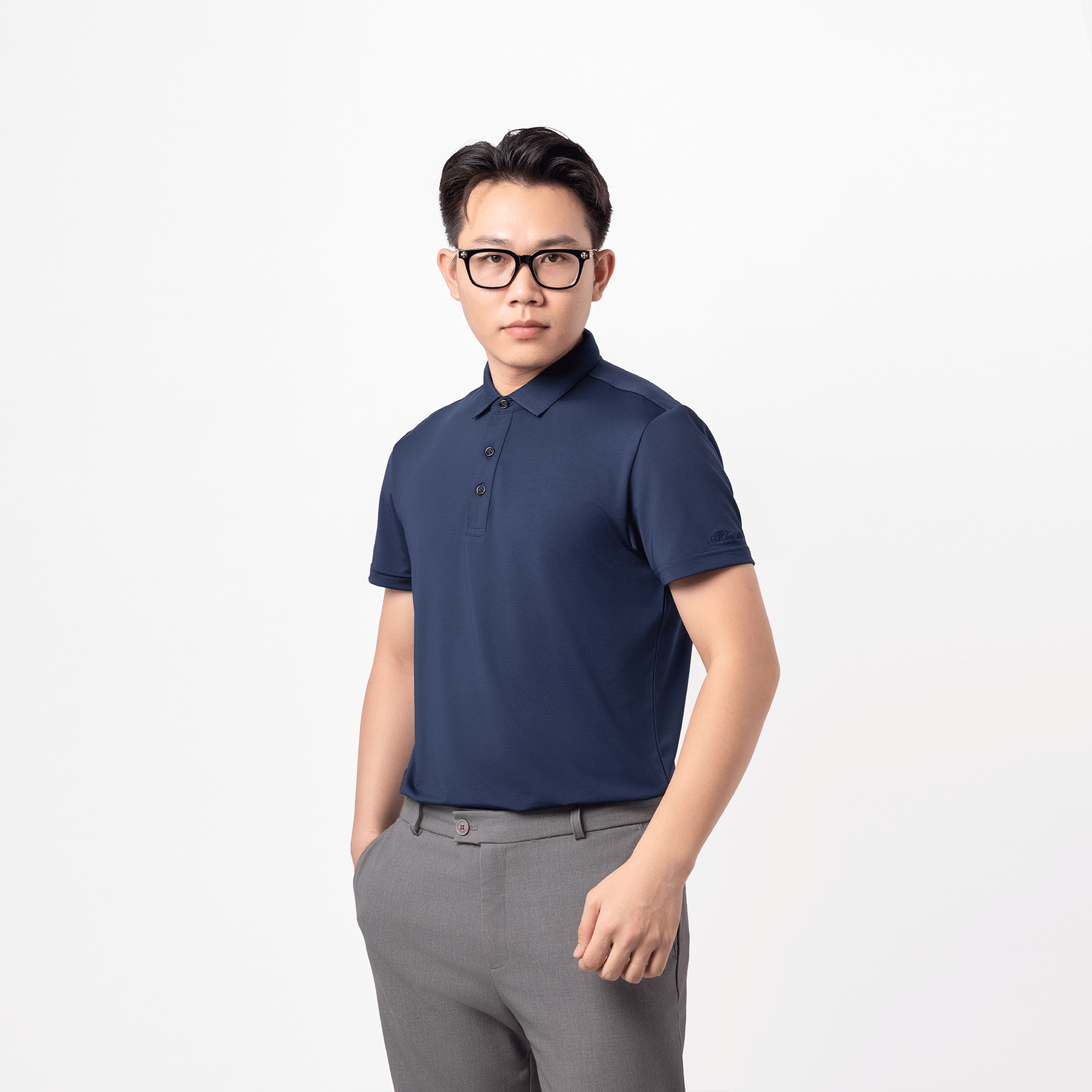 Áo Polo nam thể thao Coolmax Pro - Cổ dệt Jacquard MPS204R