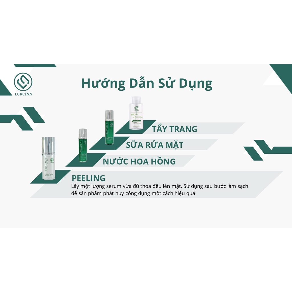 Tẩy Tế Bào Chết Lurcinn Bright No 1 Peeling Serum AHA, BHA Tăng Sinh Collagen Dưỡng Trắng Sáng Da 20ml_thumbnail_2